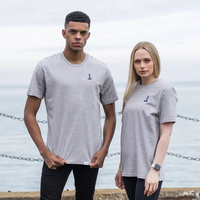 Unisex Heather Grey Lighthouse Logo Tee