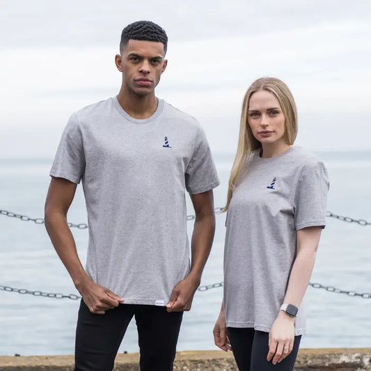 Unisex Heather Grey Lighthouse Logo Tee