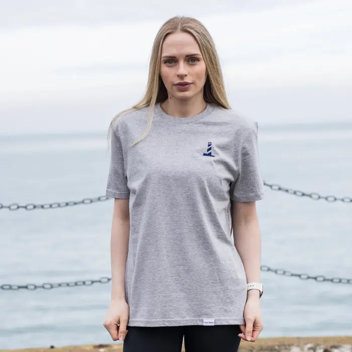 Unisex Heather Grey Lighthouse Logo Tee