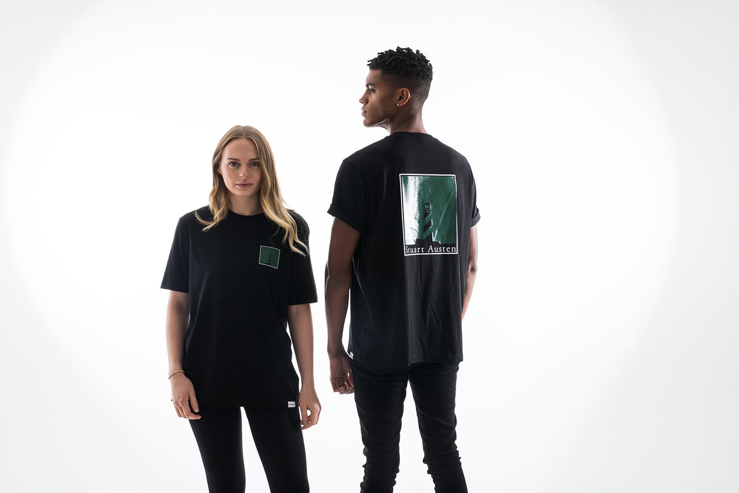 Unisex Forrest Green Screen Printed Tee